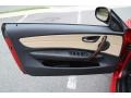 Savanna Beige 2012 BMW 1 Series 128i Convertible Door Panel