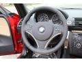 Savanna Beige 2012 BMW 1 Series 128i Convertible Steering Wheel