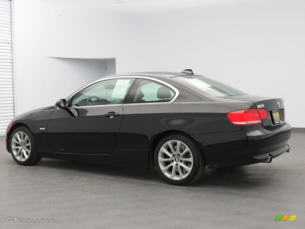 2008 3 Series 335xi Coupe - Jet Black / Black photo #7