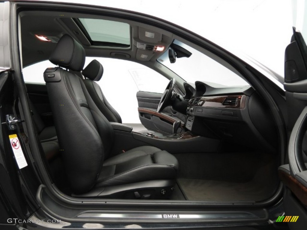 2008 3 Series 335xi Coupe - Jet Black / Black photo #14