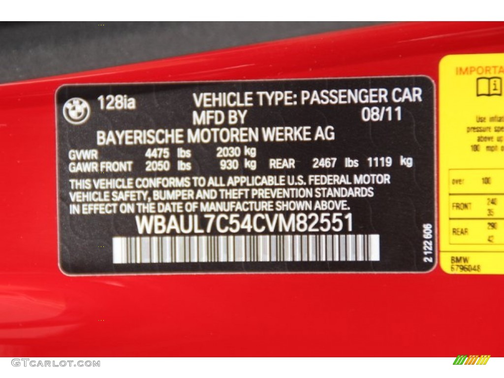 2012 1 Series 128i Convertible - Crimson Red / Savanna Beige photo #31