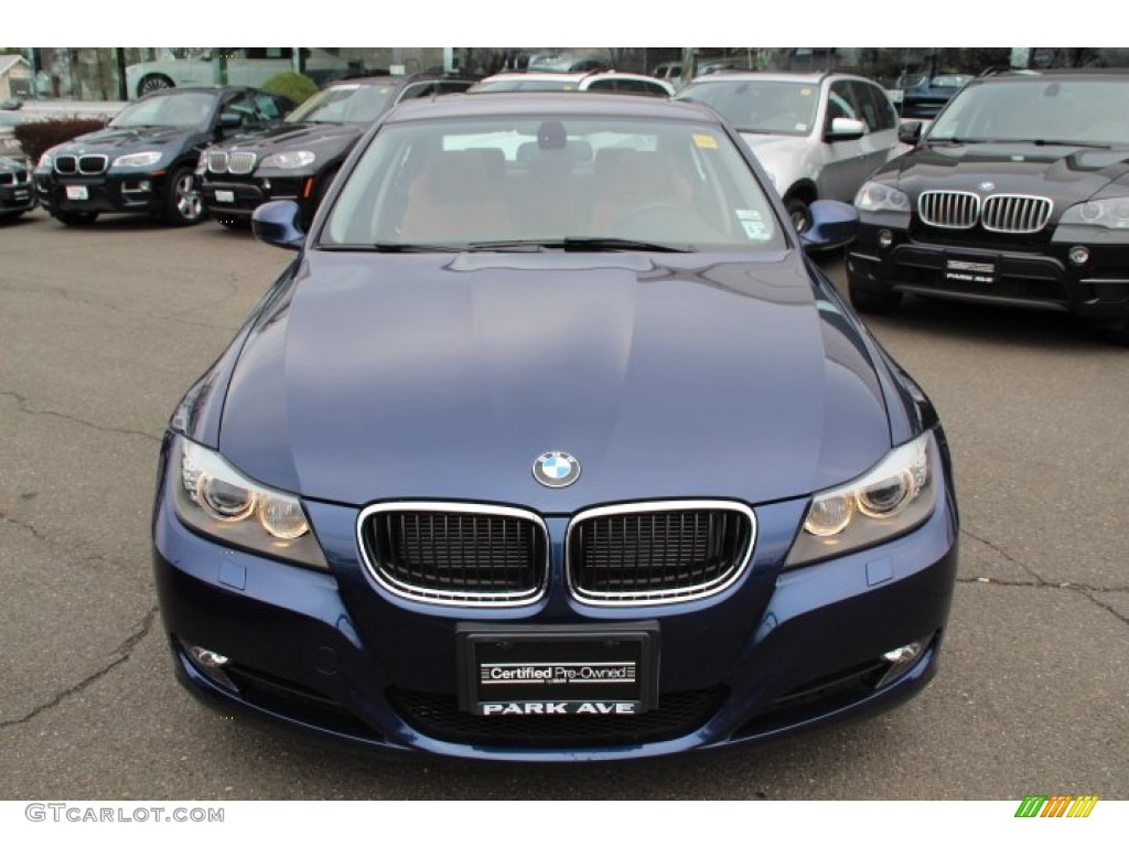 2011 3 Series 328i xDrive Sedan - Deep Sea Blue Metallic / Saddle Brown Dakota Leather photo #2