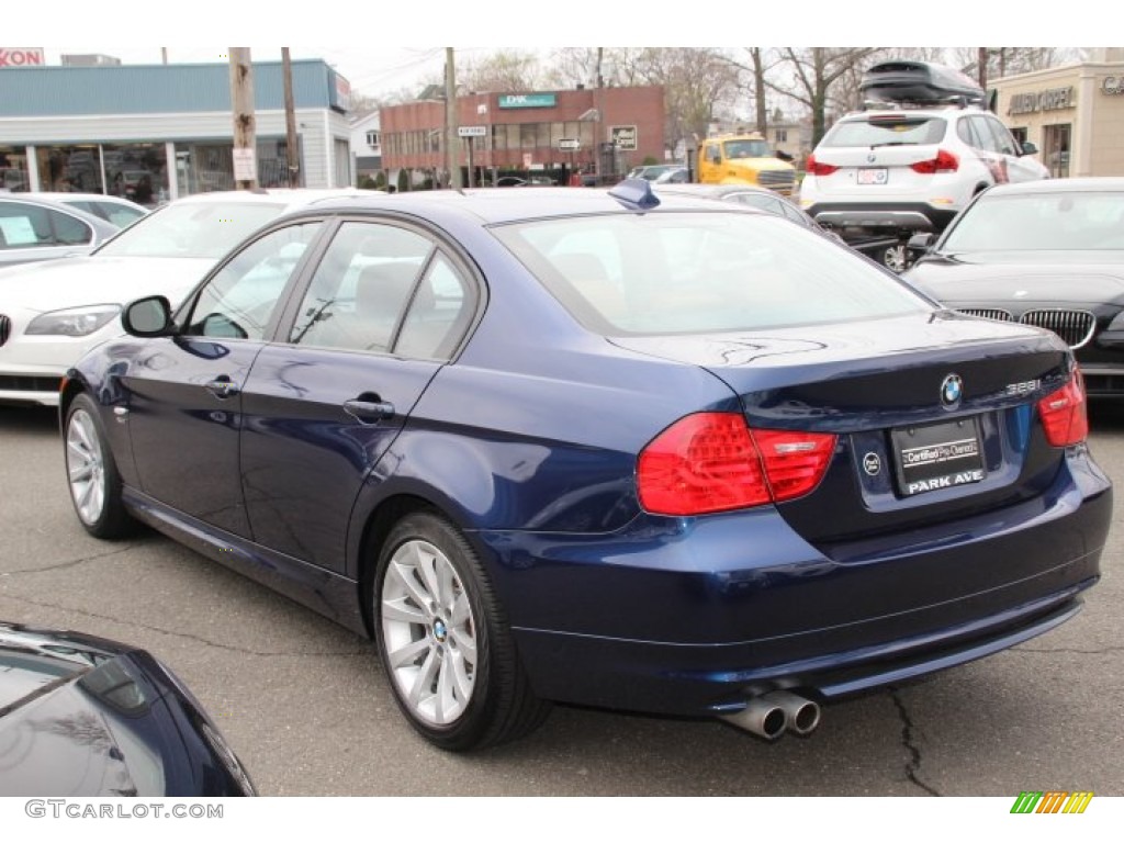 2011 3 Series 328i xDrive Sedan - Deep Sea Blue Metallic / Saddle Brown Dakota Leather photo #7