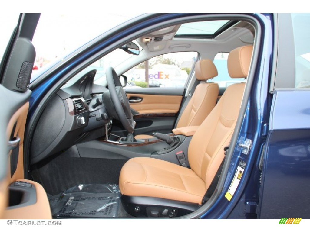 2011 3 Series 328i xDrive Sedan - Deep Sea Blue Metallic / Saddle Brown Dakota Leather photo #11