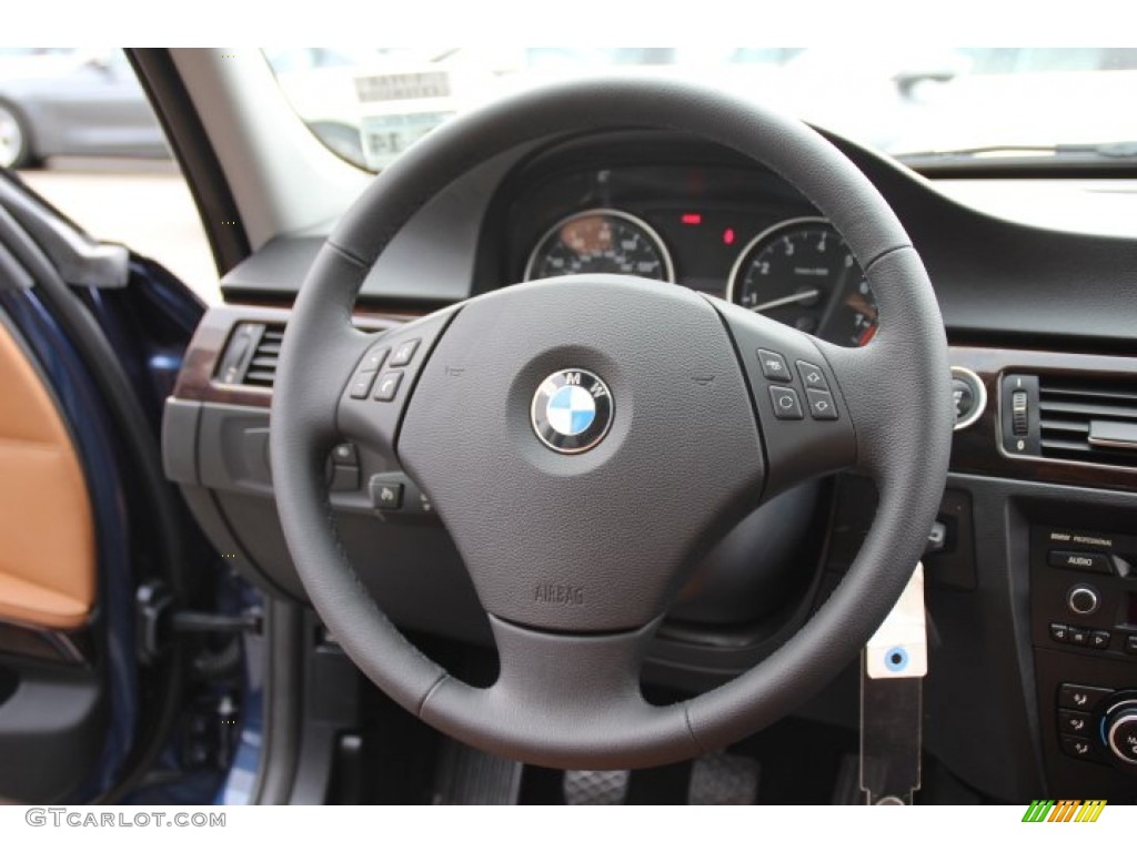 2011 3 Series 328i xDrive Sedan - Deep Sea Blue Metallic / Saddle Brown Dakota Leather photo #16
