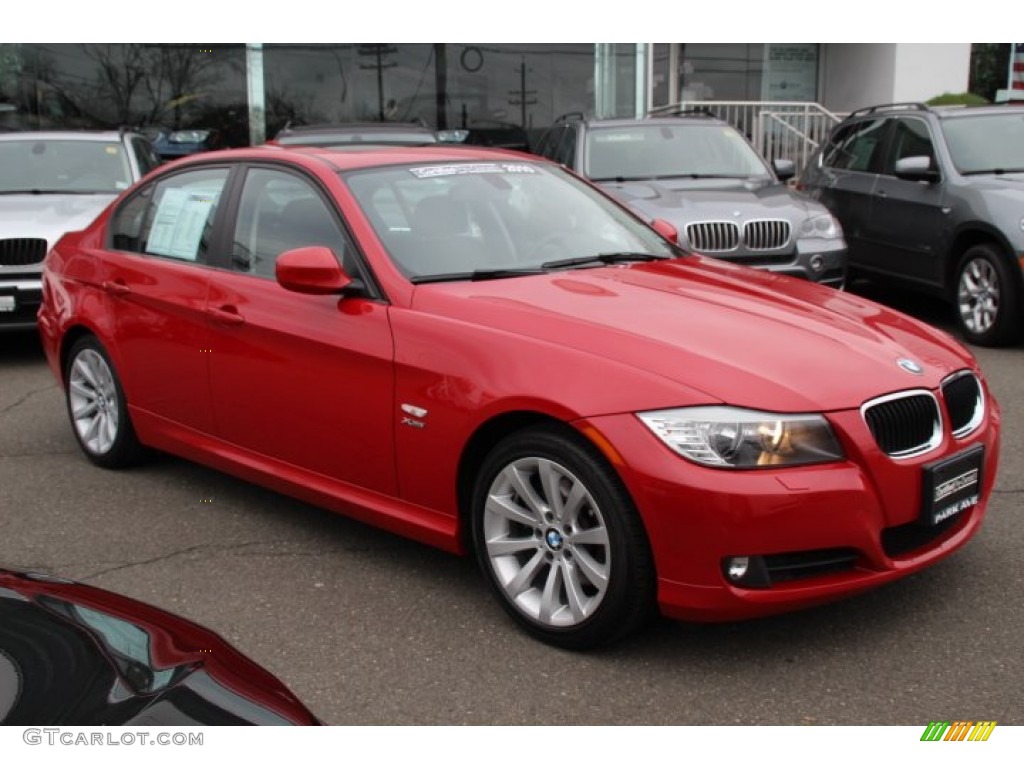 2010 3 Series 328i xDrive Sedan - Crimson Red / Black photo #3