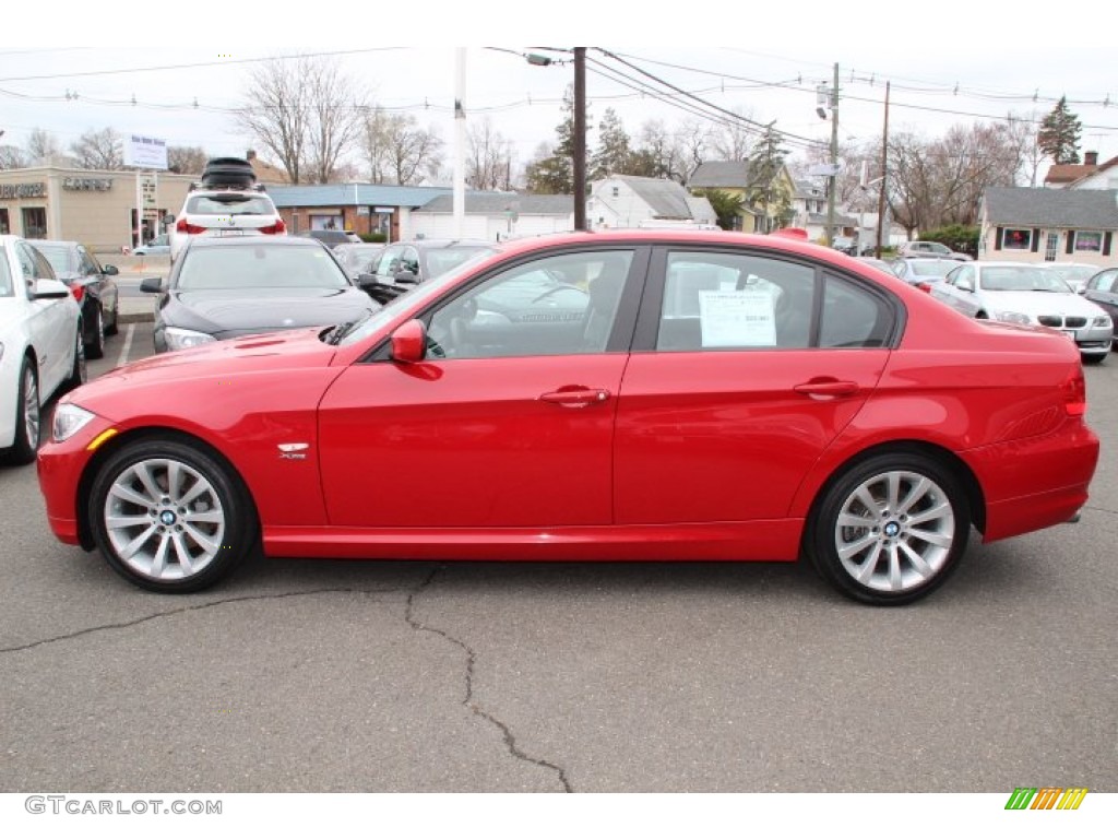 2010 3 Series 328i xDrive Sedan - Crimson Red / Black photo #8