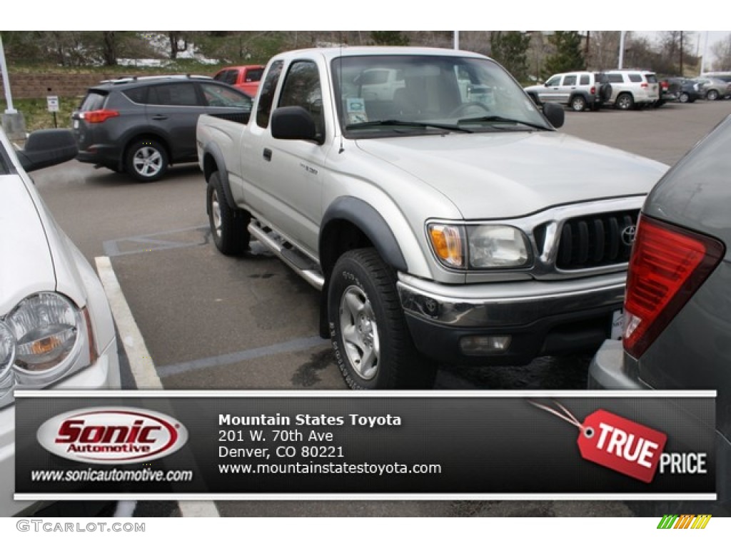 2004 Tacoma V6 Xtracab 4x4 - Lunar Mist Metallic / Charcoal photo #1