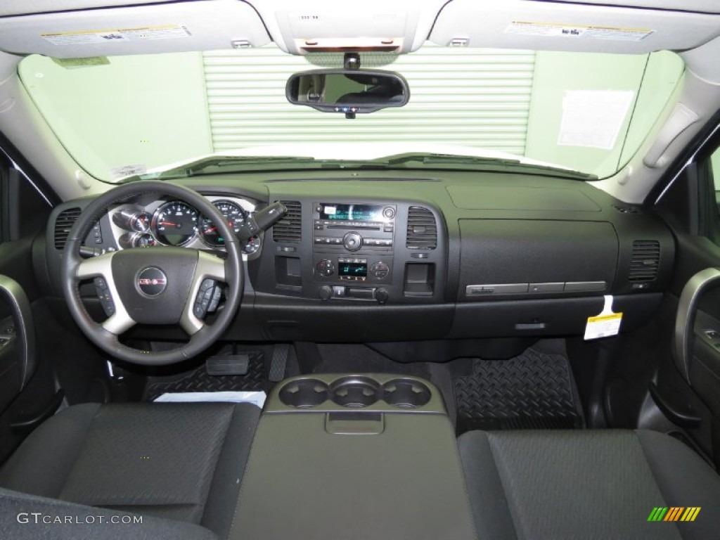 2013 Sierra 1500 SLE Crew Cab - Summit White / Ebony photo #4