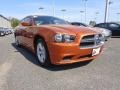 2011 Toxic Orange Pearl Dodge Charger SE  photo #8