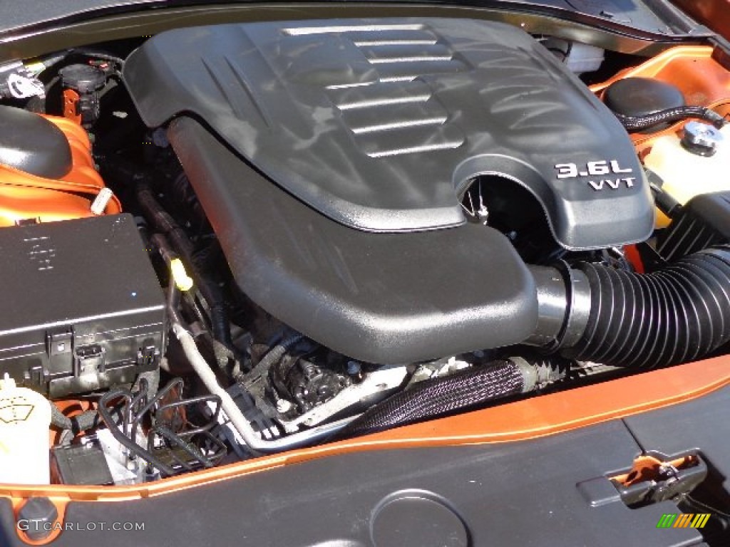 2011 Charger SE - Toxic Orange Pearl / Black photo #25