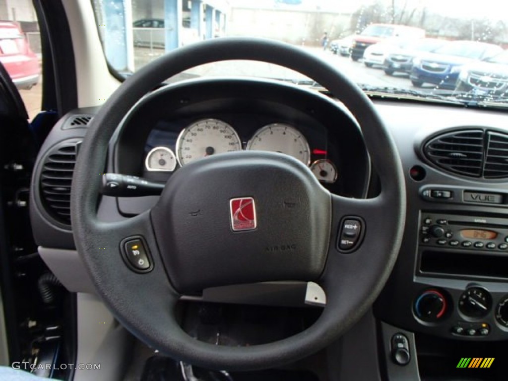 2005 Saturn VUE Standard VUE Model Gray Steering Wheel Photo #79638233