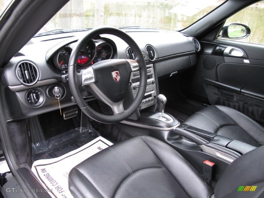 Black Interior 2008 Porsche Cayman Standard Cayman Model Photo #79639232