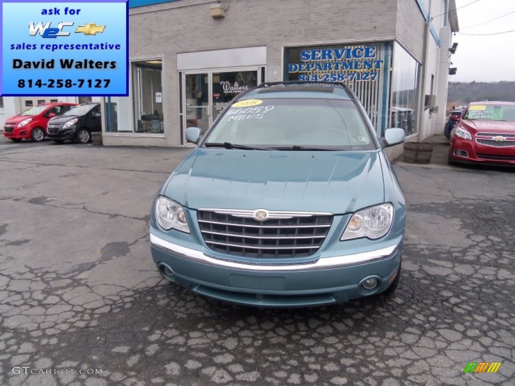 2008 Pacifica Limited AWD - Clearwater Blue Pearlcoat / Pastel Slate Gray photo #1