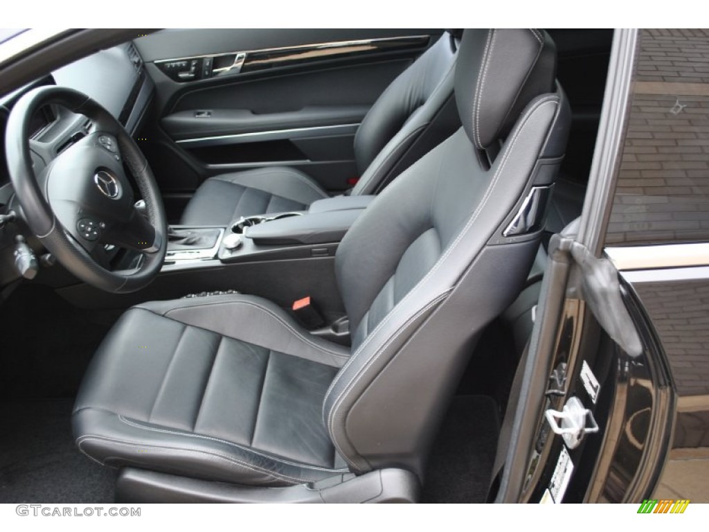 Black Interior 2010 Mercedes-Benz E 350 Coupe Photo #79639647