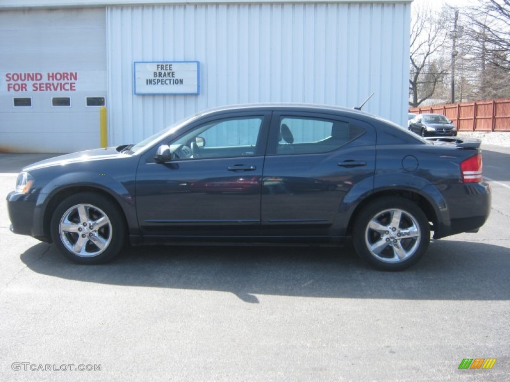 2008 Avenger R/T AWD - Modern Blue Pearl / Dark Slate Gray/Light Slate Gray photo #19