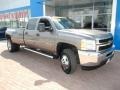 2012 Mocha Steel Metallic Chevrolet Silverado 3500HD LT Crew Cab 4x4  photo #13