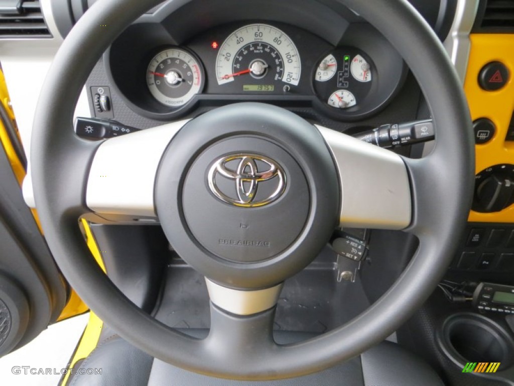 2008 Toyota FJ Cruiser 4WD Dark Charcoal Steering Wheel Photo #79640681