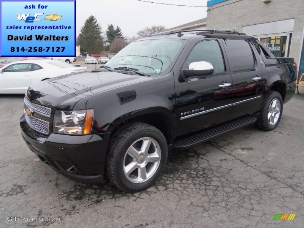 2013 Avalanche LTZ 4x4 - Black / Ebony photo #1