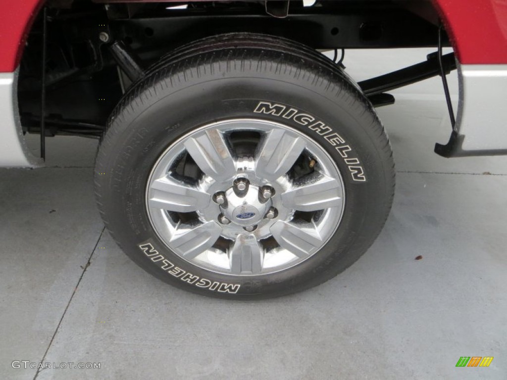 2010 F150 XLT SuperCrew - Red Candy Metallic / Medium Stone photo #12