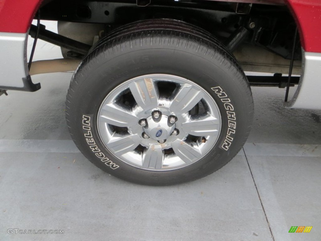 2010 F150 XLT SuperCrew - Red Candy Metallic / Medium Stone photo #13