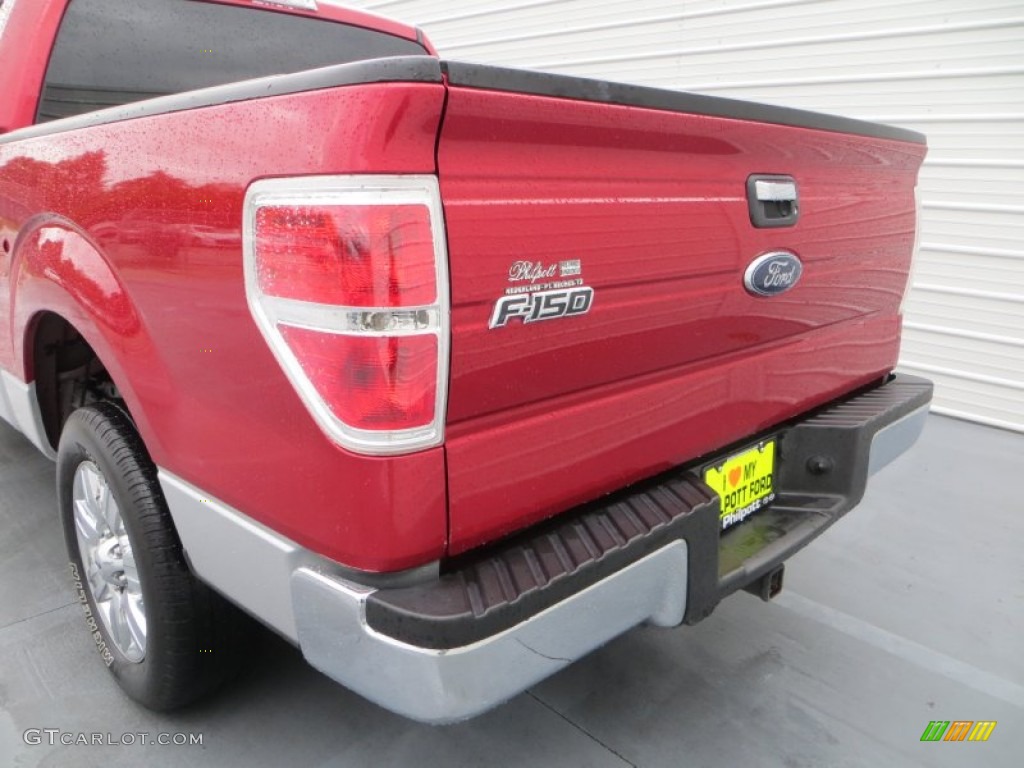 2010 F150 XLT SuperCrew - Red Candy Metallic / Medium Stone photo #19