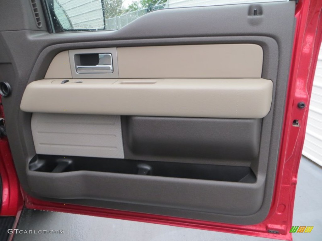 2010 F150 XLT SuperCrew - Red Candy Metallic / Medium Stone photo #22