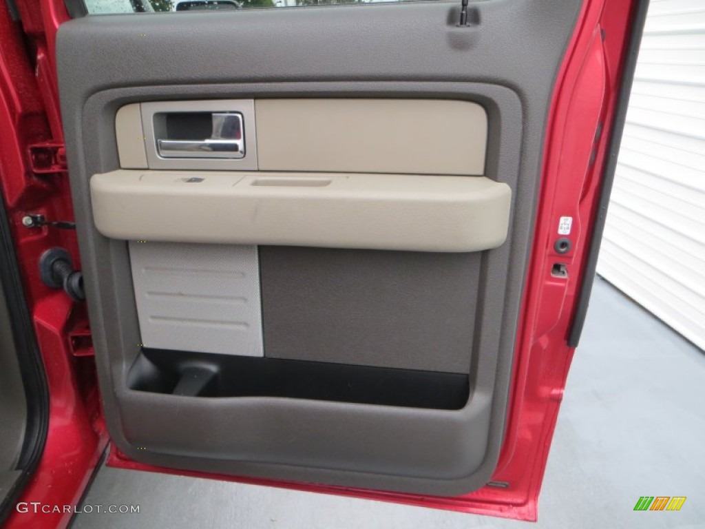 2010 F150 XLT SuperCrew - Red Candy Metallic / Medium Stone photo #25