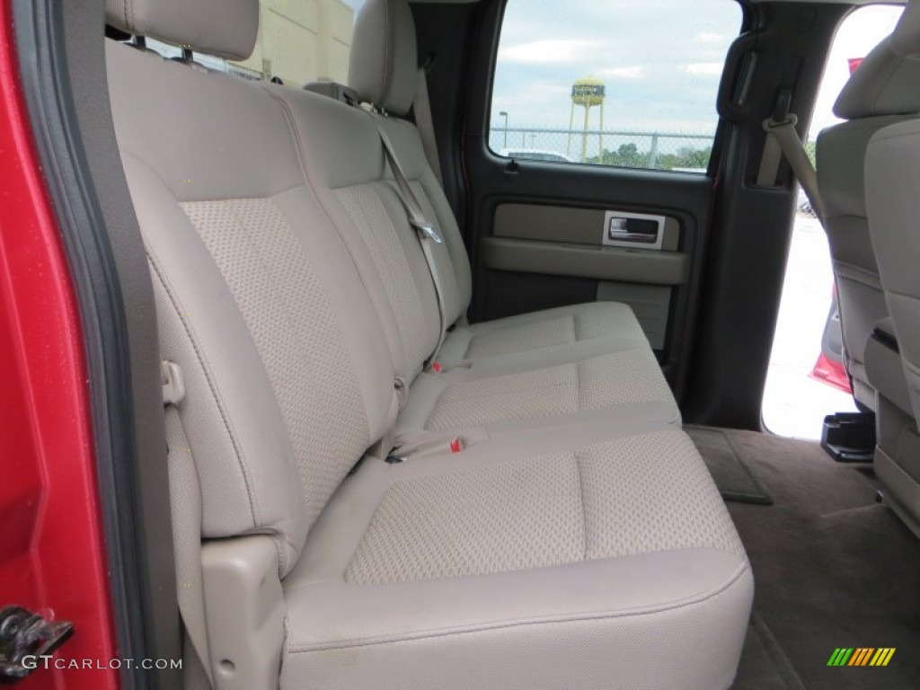 2010 F150 XLT SuperCrew - Red Candy Metallic / Medium Stone photo #26