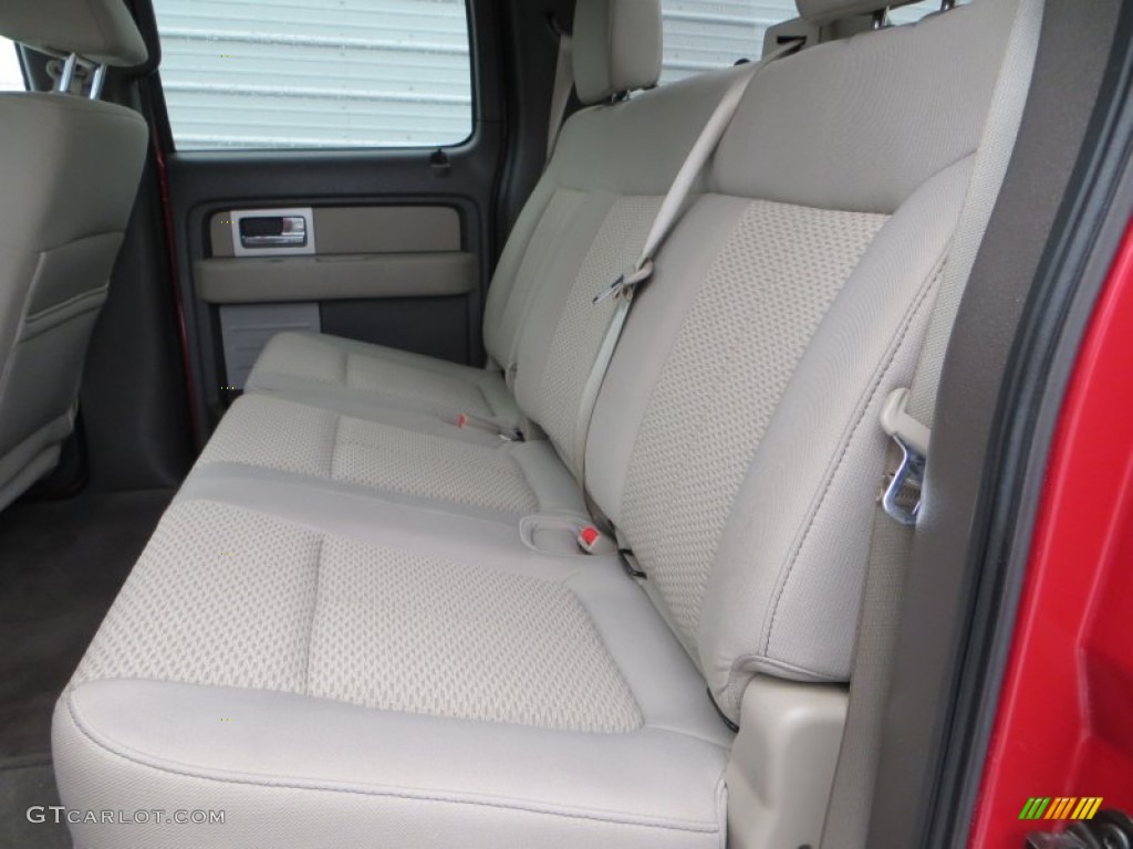 2010 F150 XLT SuperCrew - Red Candy Metallic / Medium Stone photo #29