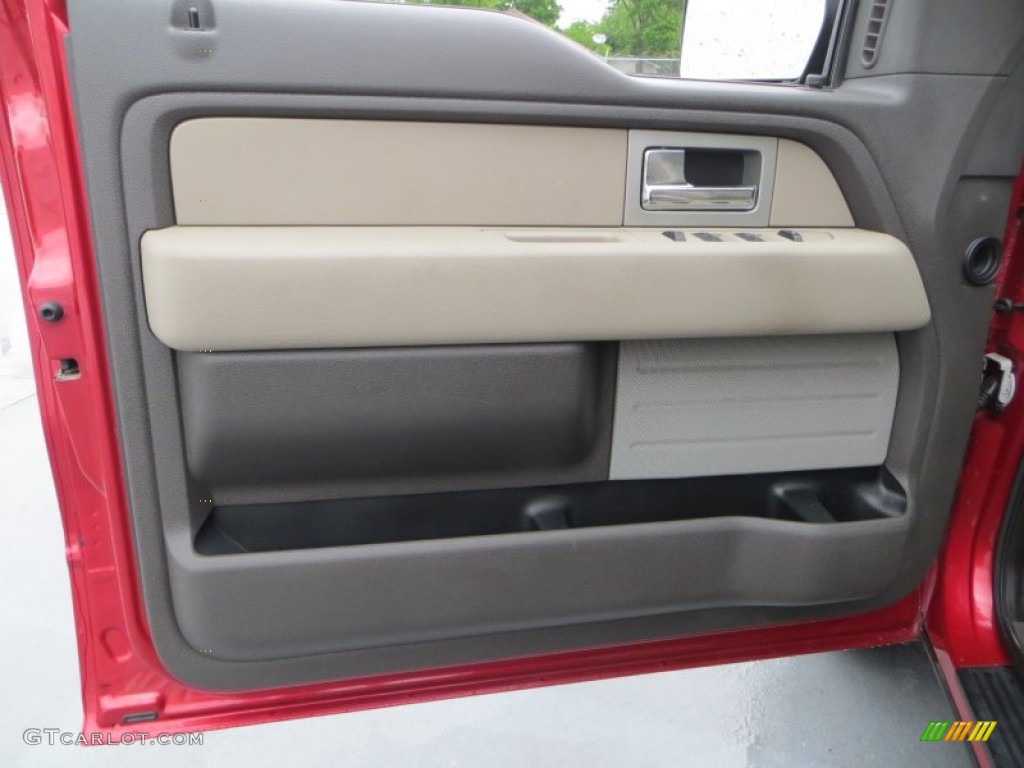 2010 F150 XLT SuperCrew - Red Candy Metallic / Medium Stone photo #30
