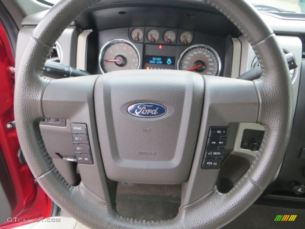 2010 F150 XLT SuperCrew - Red Candy Metallic / Medium Stone photo #39