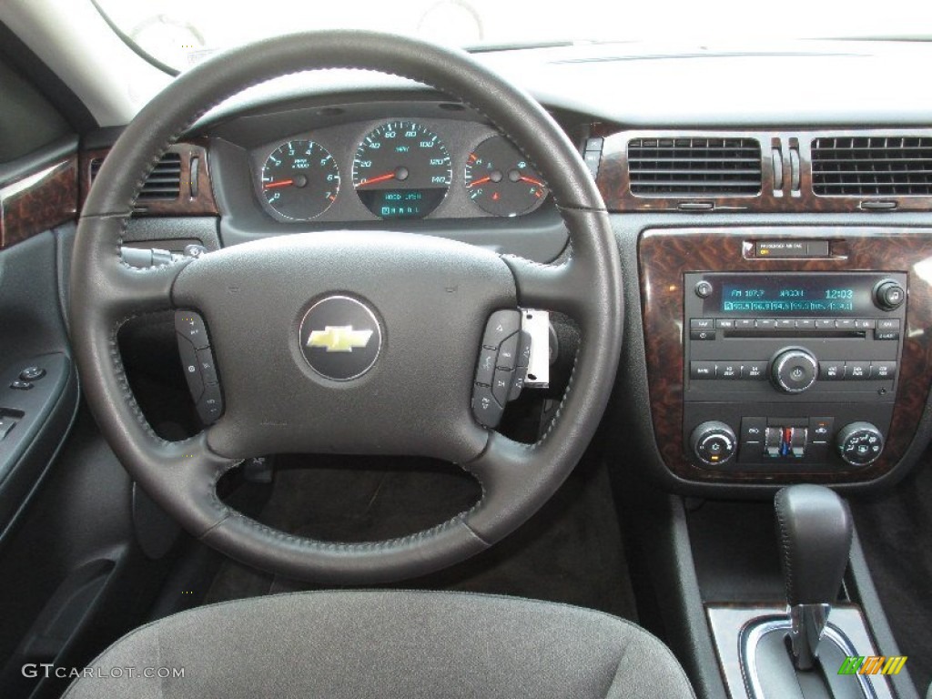 2013 Chevrolet Impala LT Ebony Steering Wheel Photo #79642134