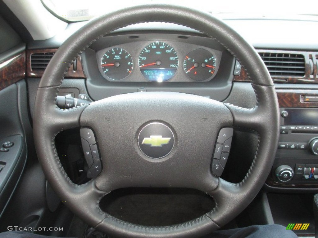 2013 Chevrolet Impala LT Ebony Steering Wheel Photo #79642484