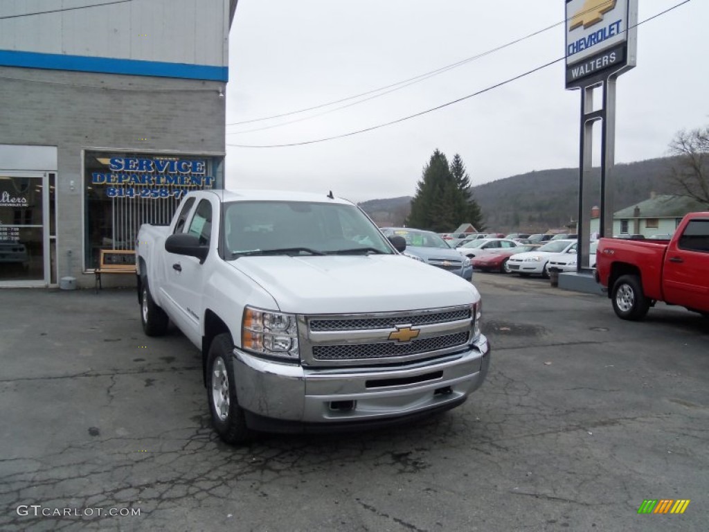 2013 Silverado 1500 LT Extended Cab 4x4 - Summit White / Ebony photo #2