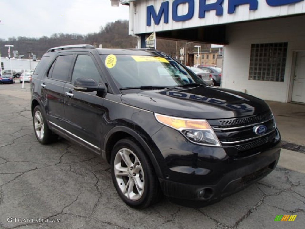 2011 Explorer Limited 4WD - Tuxedo Black Metallic / Charcoal Black photo #2