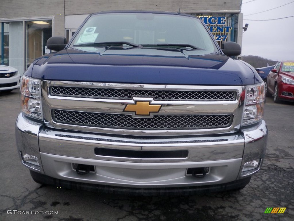 2013 Silverado 1500 LT Crew Cab 4x4 - Blue Topaz Metallic / Ebony photo #2