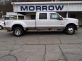 2013 Oxford White Ford F350 Super Duty Lariat Crew Cab 4x4 Dually  photo #1