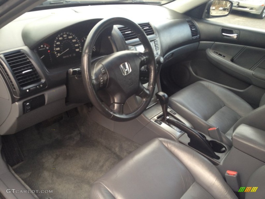 Gray Interior 2007 Honda Accord EX-L Sedan Photo #79646740