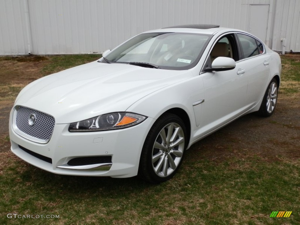 Polaris White 2013 Jaguar XF 3.0 AWD Exterior Photo #79646769