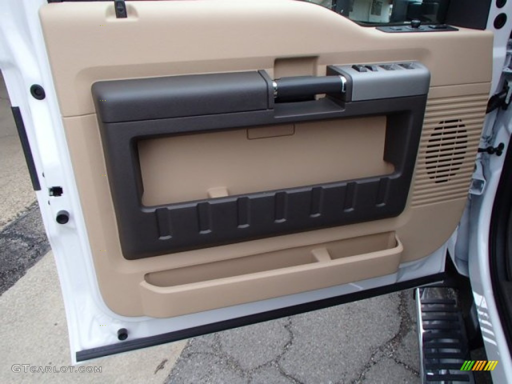 2013 Ford F350 Super Duty Lariat Crew Cab 4x4 Dually Adobe Door Panel Photo #79646855