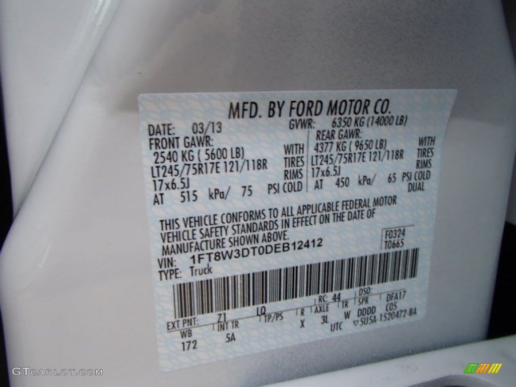 2013 Ford F350 Super Duty Lariat Crew Cab 4x4 Dually Parts Photos