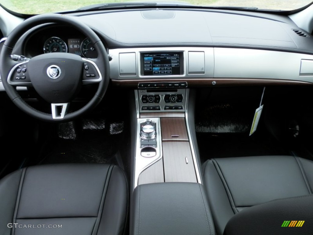 2013 Jaguar XF 3.0 AWD Warm Charcoal Dashboard Photo #79647158