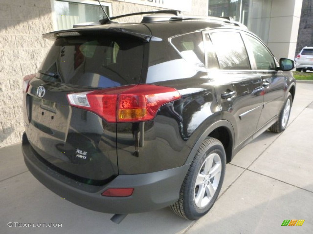 2013 RAV4 XLE AWD - Black / Black photo #2