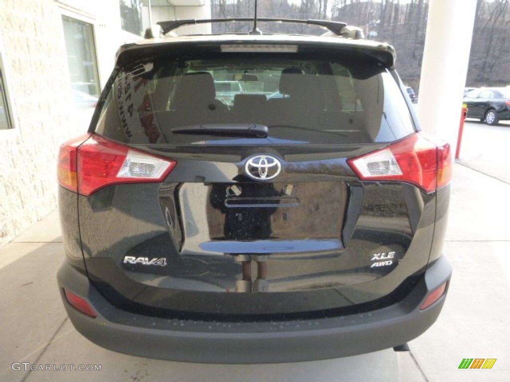 2013 RAV4 XLE AWD - Black / Black photo #3