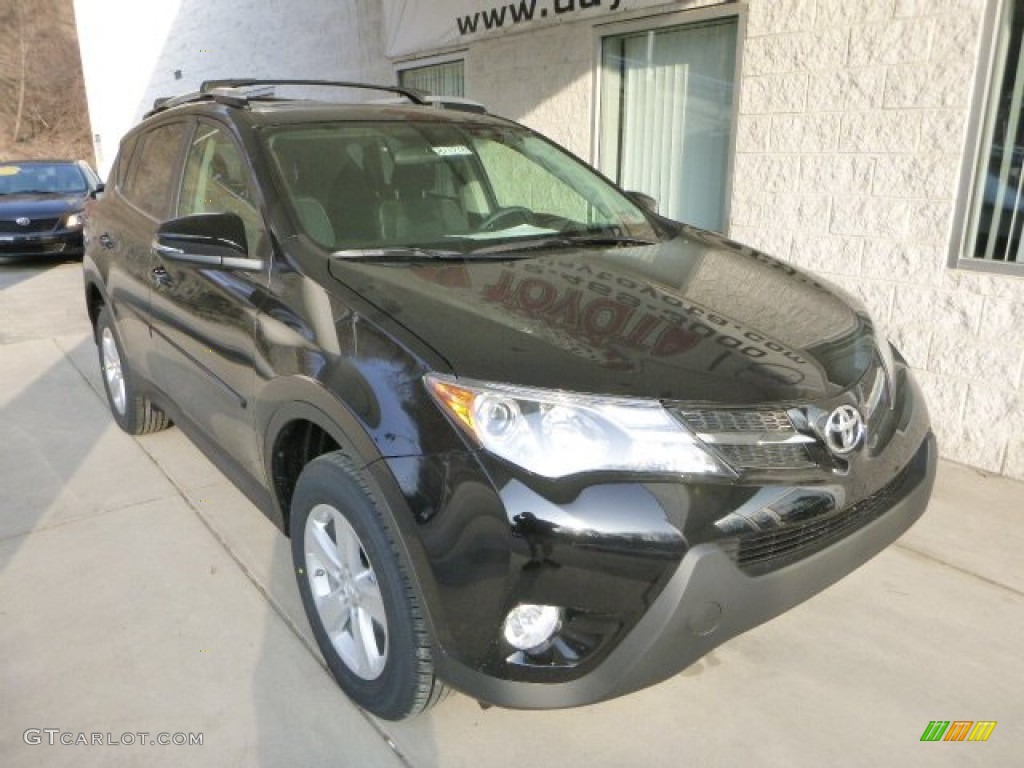 2013 RAV4 XLE AWD - Black / Black photo #7