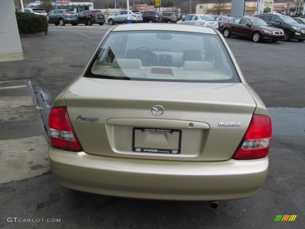2003 Protege LX - Light Sandalwood Metallic / Beige photo #9