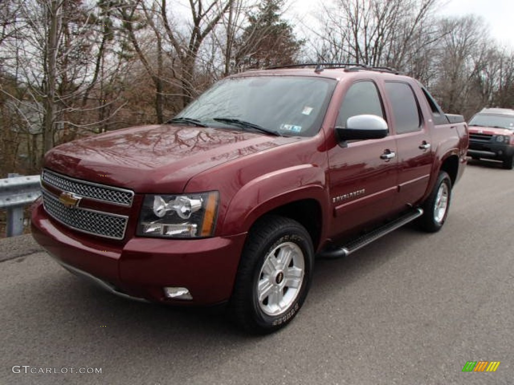 2008 Avalanche LT 4x4 - Deep Ruby Red Metallic / Ebony photo #3