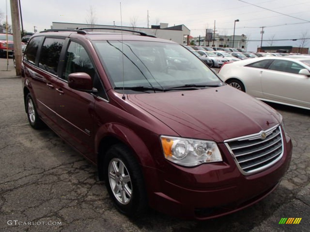 Deep Crimson Crystal Pearlcoat 2008 Chrysler Town & Country Touring Exterior Photo #79648637
