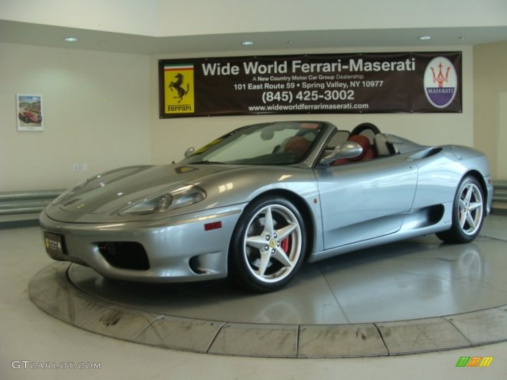 2005 360 Spider F1 - Argento (Silver Metallic) / Red photo #4